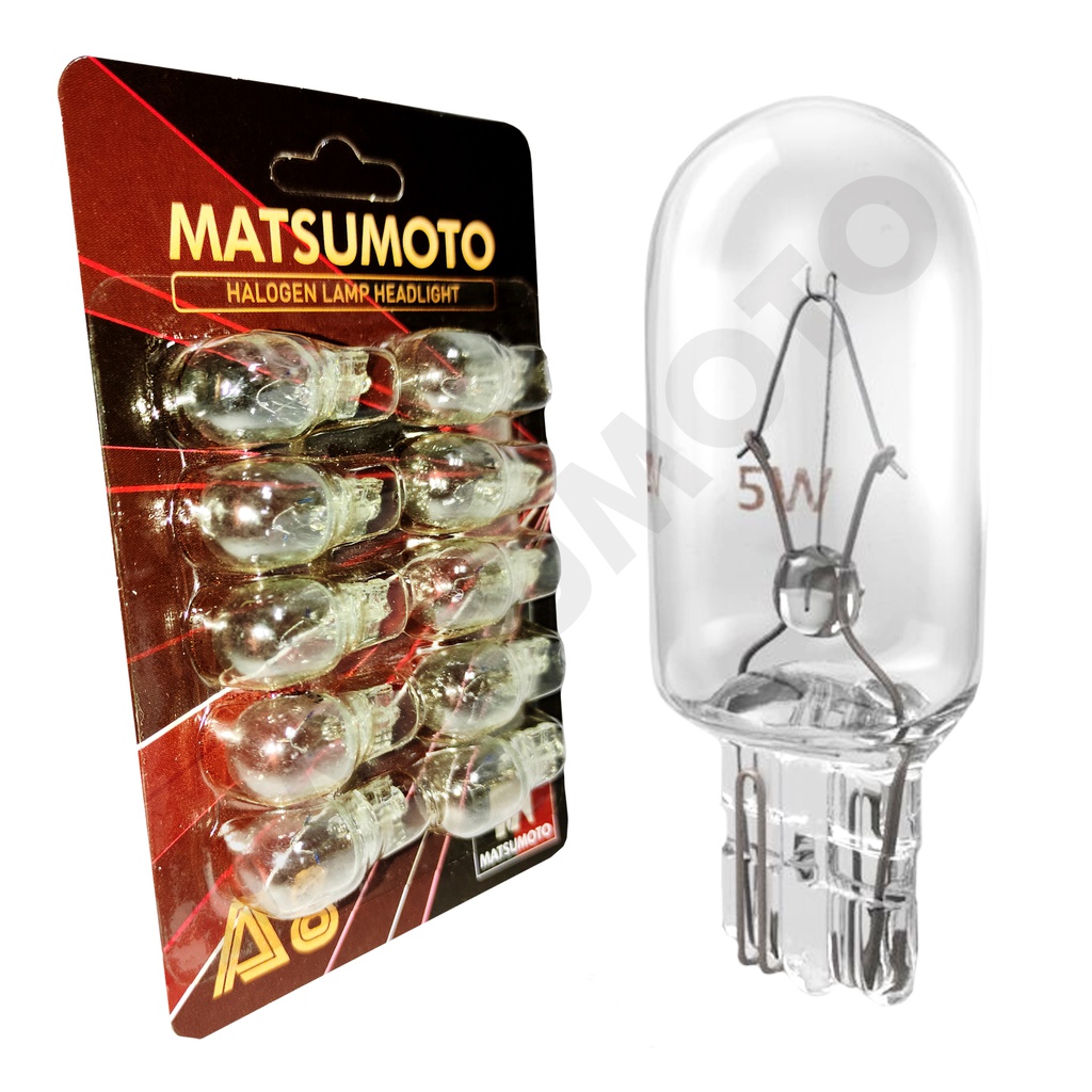 Ampolletas Halógenas T13 (W10W) Clear