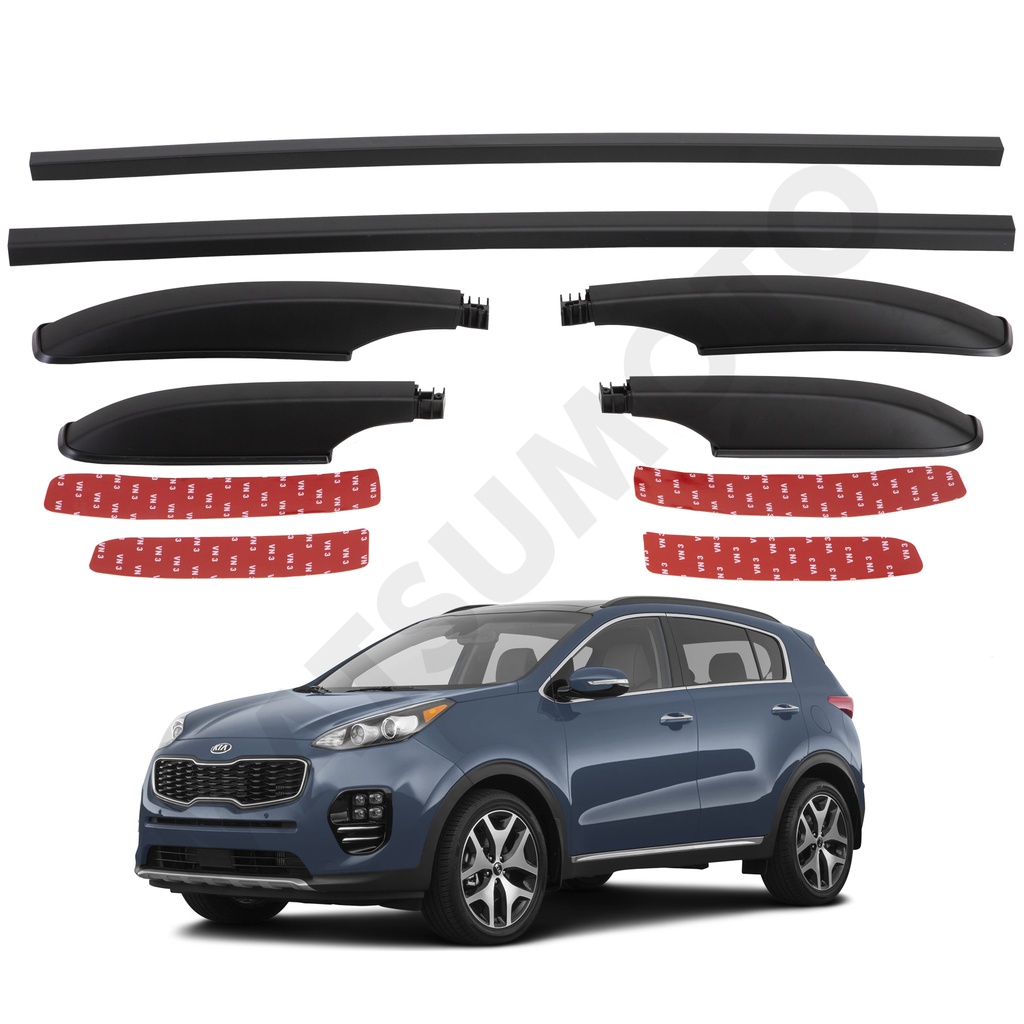 Barra de Techo Lateral tipo Original Kia Sportage (2016-2019) (Bases de plástico)
