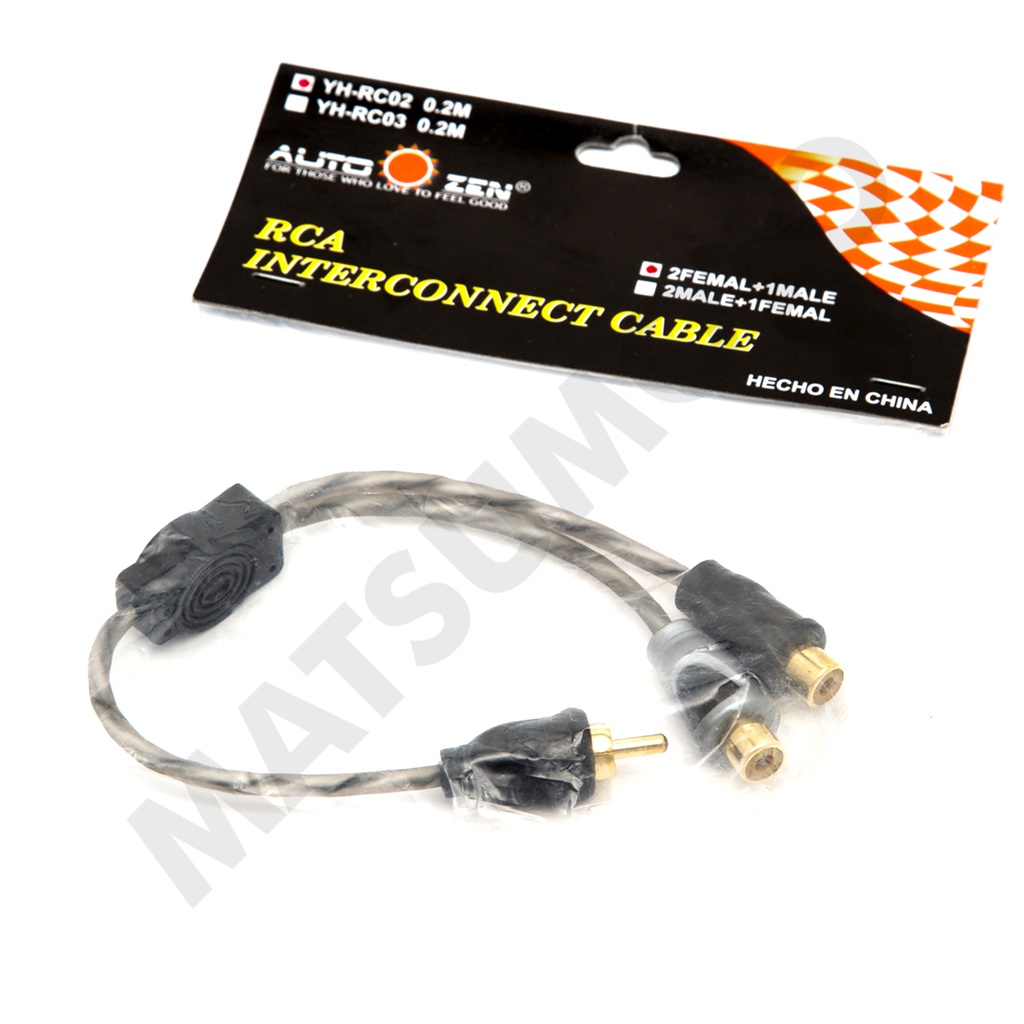 RCA tipo Y 2 Hembras 1 Macho