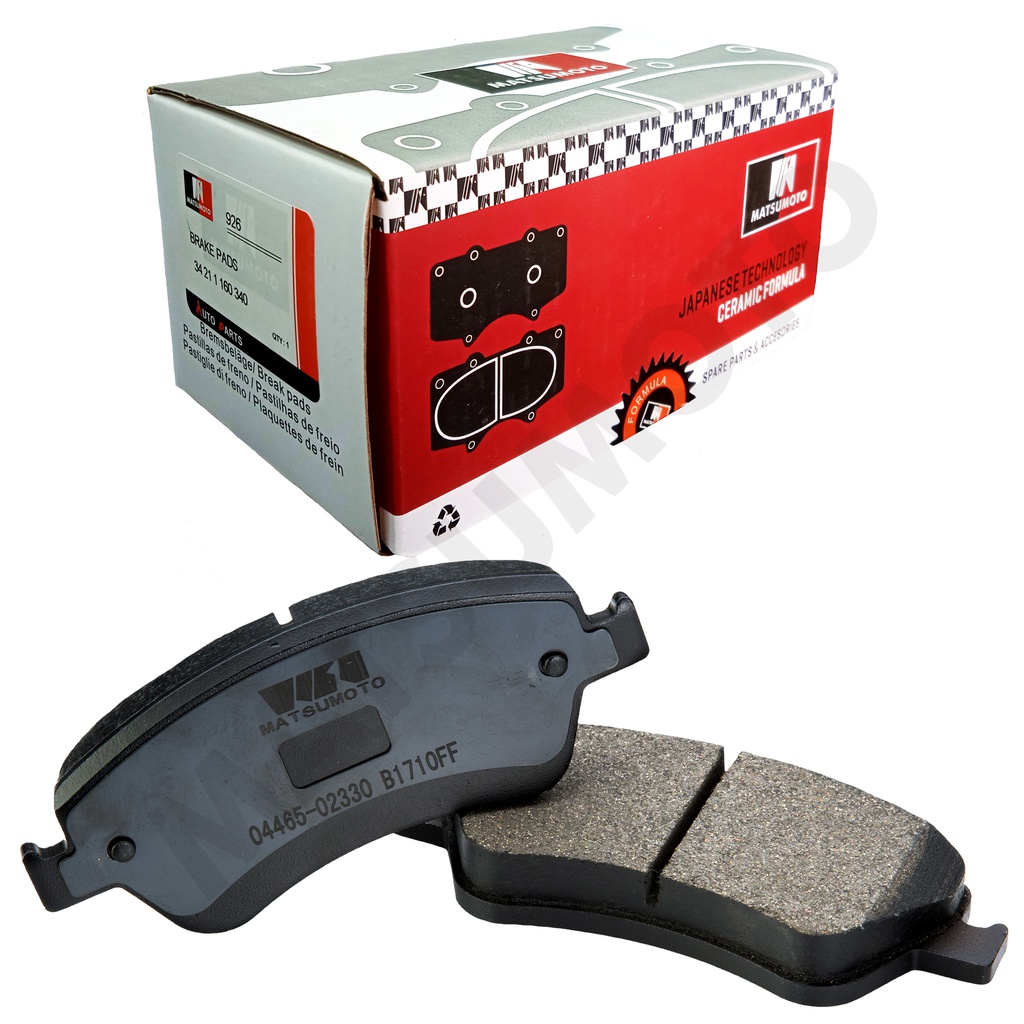 M953 Pastilla de Freno Cerámica Delanteras Toyota Corolla Brasil (2006-2013)