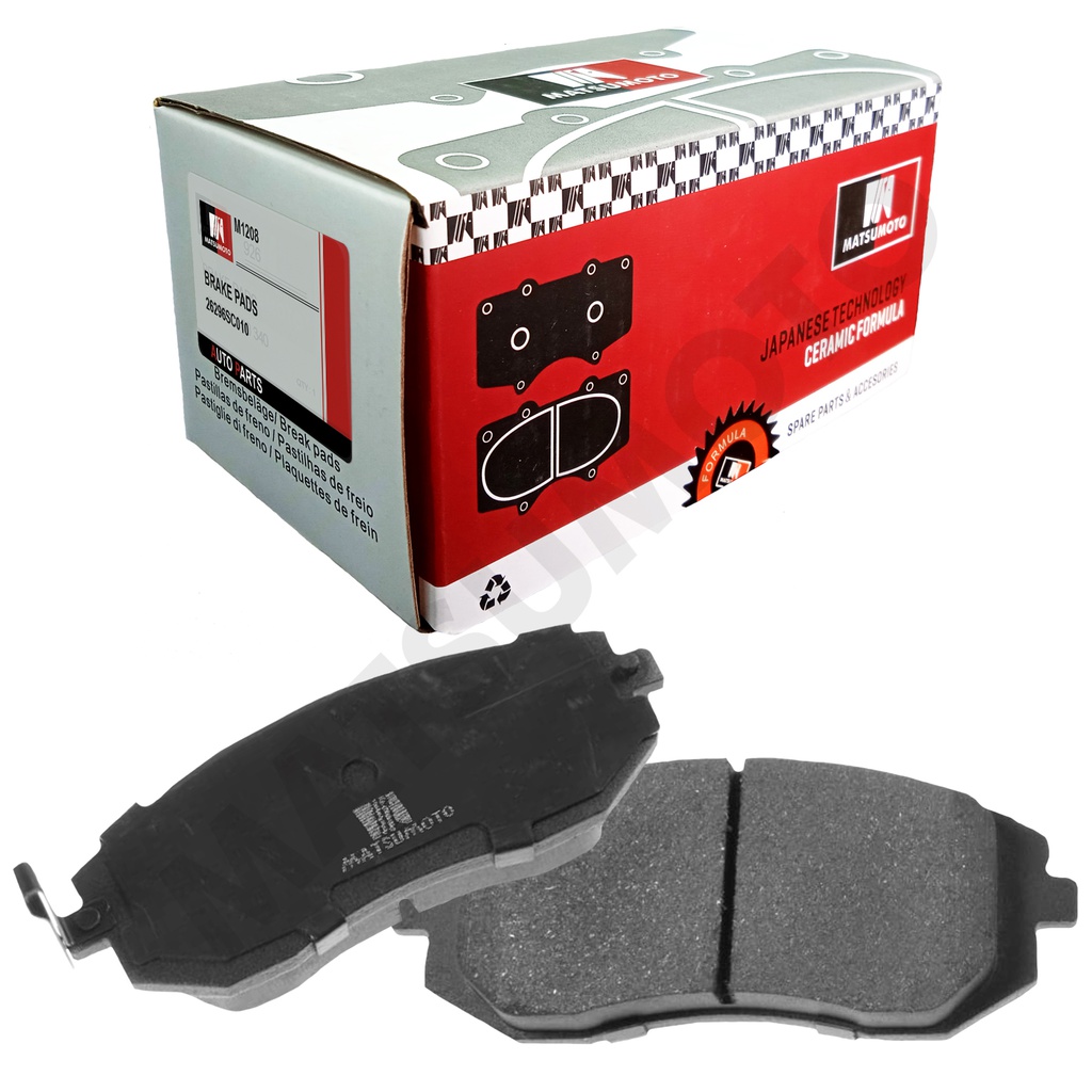 M1208 Pastillas de Freno Cerámica Delanteras Subaru