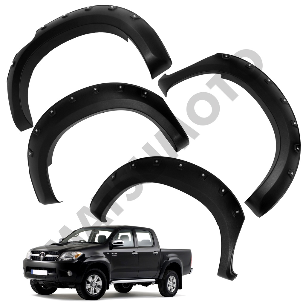 Kit Extensiones de Tapa Barro Versión Offroad Toyota Hilux Vigo (2011-2014)