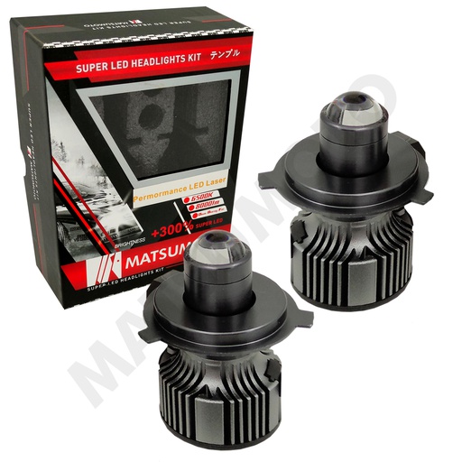 [H4-L20] Set de Ampolletas LED L20 H4 8000lm Laser