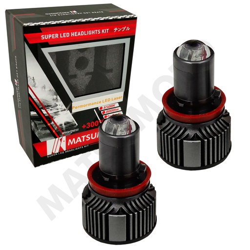 [H11-L20] Set de Ampolletas LED L20 H11 8000lm (H8/H9/H16) Laser