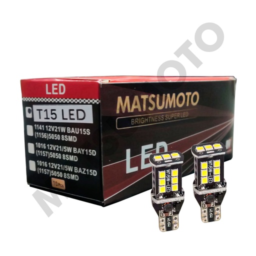 [T15-LED] Ampolletas LED T15 (W16W)