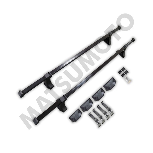 [YH-A-012] Set Barras transveral tipo Universal con ganchos - 120 CM - NEGRA