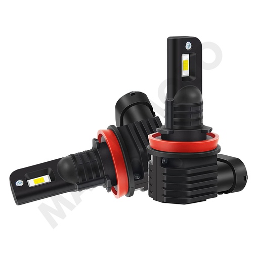 [V8 881] Set Ampolletas X-MAX V8 LED microtecnología con disipador 14.000 lumenes