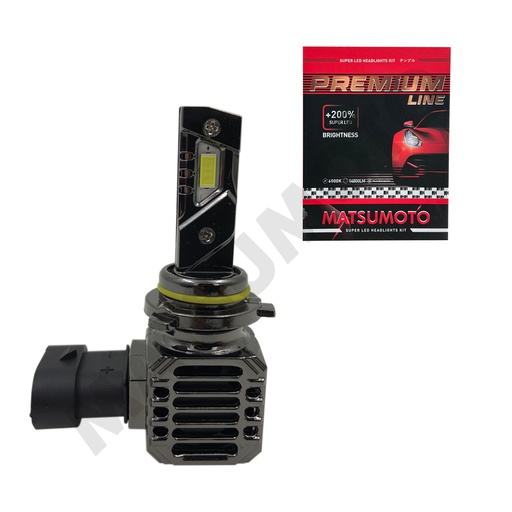 [V8 9006] Set Ampolletas X-MAX V8 LED microtecnología con disipador 14.000 lumenes