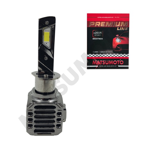 [V8 H1] Set Ampolletas X-MAX V8 LED microtecnología con disipador 14.000 lumenes