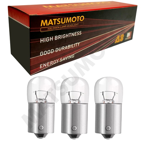 [T16 -Multifuncional-Ambar] Ampolletas Halógenas T16 (R5W BA15s) Amber