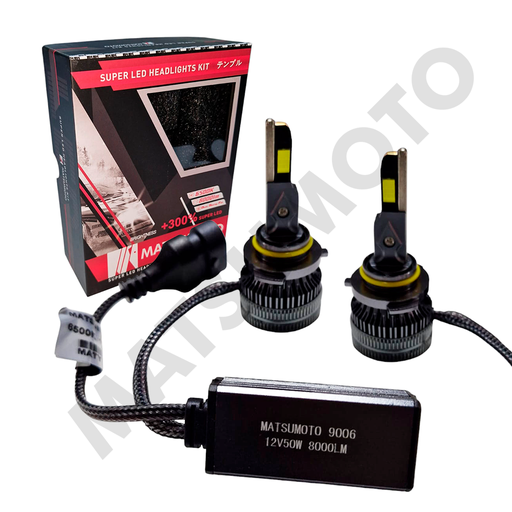 [9006-L18] Set de Ampolletas LED L18 9006 8000lm (HB4)