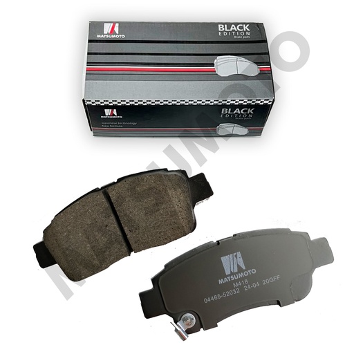 [BK-04465-52032] M418 - Pastillas de Freno Low Metal Black Edition Delanteras Toyota Yaris Vitz (2000-2005)
