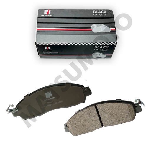 [BK-D1060-4JA0A] M1340 - Pastillas de Freno Low Metal Black Edition Delanteras Nissan  NP300 - Renault Alaskan