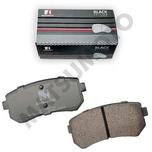 [BK-58302-2SA70] M998/M1118 - Pastillas de Freno Low Metal Black Edition Traseras Kia  Carens - Hyundai Tucson