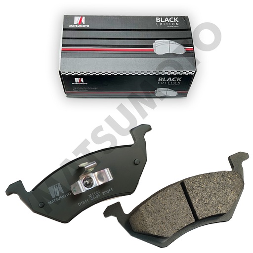 [BK-D1641] M1186 - Pastillas de Freno Low Metal Black Edition Delanteras Volkswagen Gol / Voyage / Saveiro (2015 - ON) MG GT (2017 - ON)