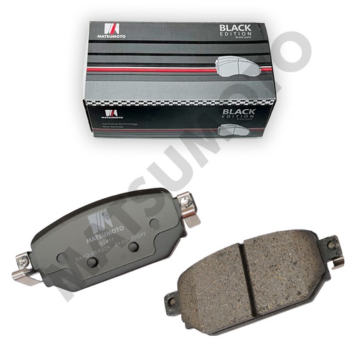 [BK-BAYO-26-43ZA] M1411 - Pastillas de Freno Low Metal Black Edition Traseras Mazda  New Mazda 3 Sedan x / bay02643za
