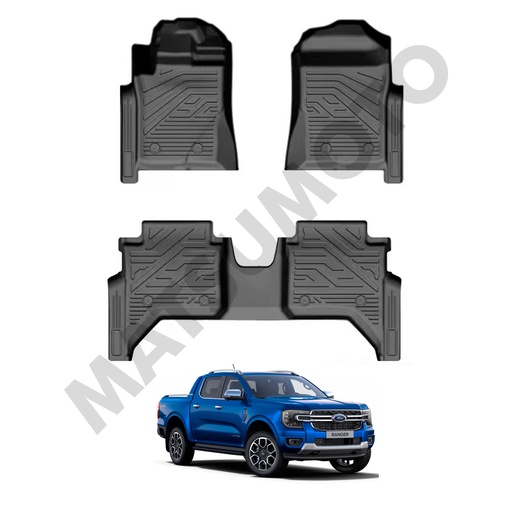 [KQD-1502-2-3] Set Pisos Calza Perfecto para New Ford Ranger (2023 - ON)