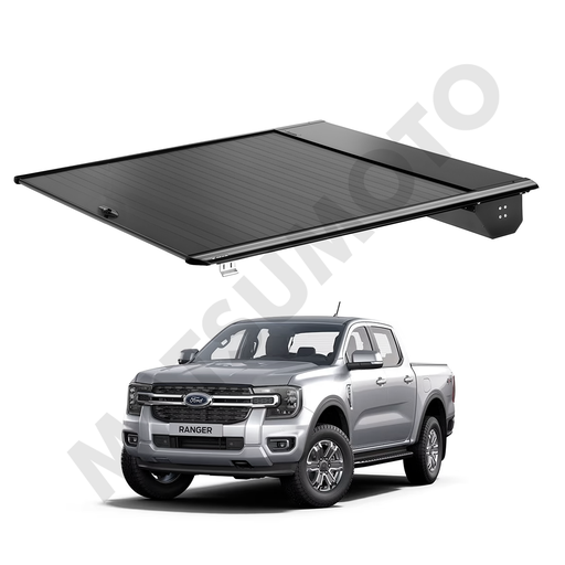 [KQD-6320] Cubierta cubre pick up retractil para Ford Ranger ( 2023 - actual) / Sistema Manual de Aluminio High Performance con Cerradura Anti-Robo // ALUTC-FD-RAG23