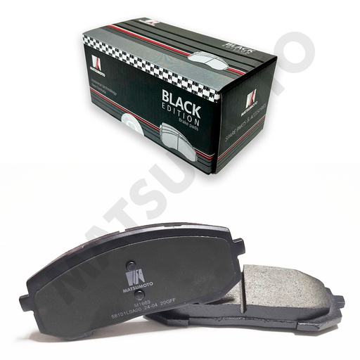 [BK-58101L0A00] M1669 Pastillas de Freno Low Metal Black Edition delantera para Hyundai Kia