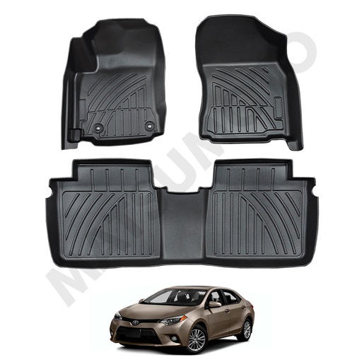 [KQD-4112-2-3] Set Pisos Calza Perfecto para Toyota Corolla (2015 - 2017)
