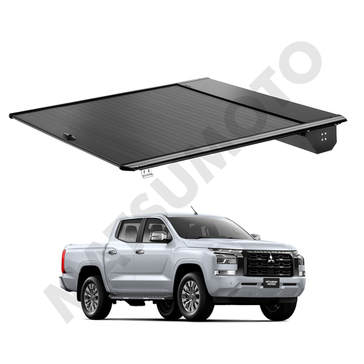 [KQD-6281] Cubierta cubre pick up retractil para Mitsubishi L200 (2024 - actual) / Sistema Manual de Aluminio High Performance con Cerradura Anti-Robo