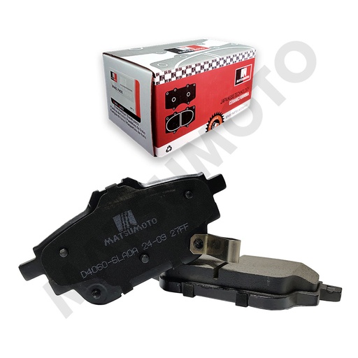 [D4060-6LA0A] M1588 Pastillas de freno traseras para Nissan Sentra (2019 - on) 