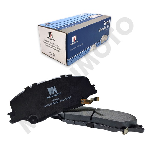 [SM-8975056800] M1629 Pastillas de Freno Semi-metálica Delanteras Mazda BT-50 (2021-ON) / Chevrolet D-Max (2019-ON)