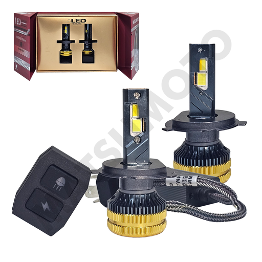 [H4-M32] H4 Set Ampolletas Super Led 18.000 lumenes bicolor 240w