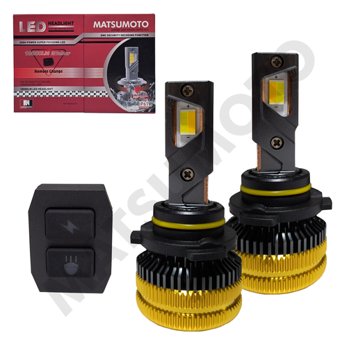 [9006-M32] 9006 Set Ampolletas Super Led 18.000 lumenes bicolor 240w