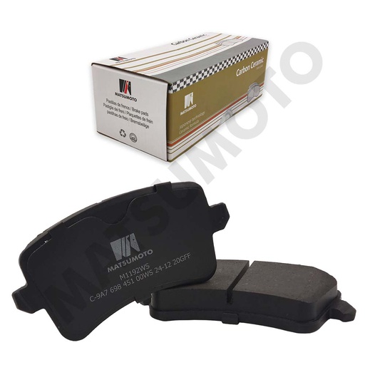 [CC9A7 698 451 00] M1192WS Pastillas de freno trasera Porsche Macan TFSI 95B-2 (2014 - 2020)