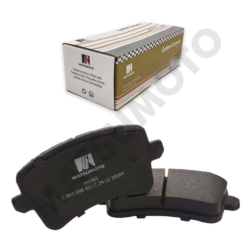 [CC8K0 698 451 C] M1083 Pastillas de freno Carbo-Cerámica trasera Audi Q5 2.0 (2016 - ON)