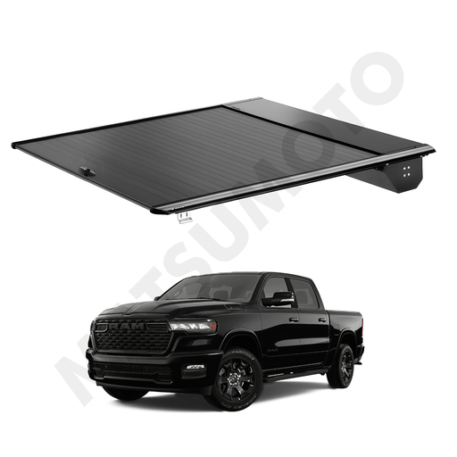 [ALUTC-DG-RAM02] Cubierta cubre pick up retractil para RAM 1500 5,7 FT (2002 - actual) / Sistema Manual de Aluminio High Performance con Cerradura antirrobo