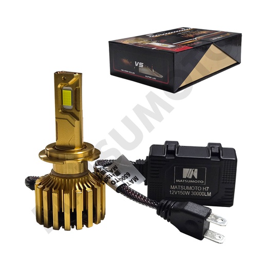 [H7-M38] Set de Ampolletas LED M38 H7 30000lm Air Force Max 150w