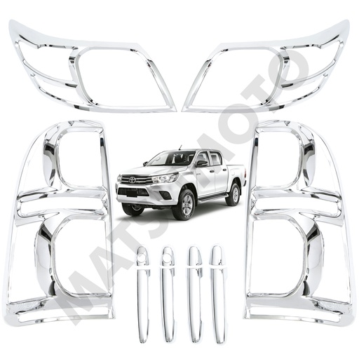 [KIT-3178CH] Kit Decorativo Exterior Cromo para Toyota Hilux Vigo (2012 - 2015)