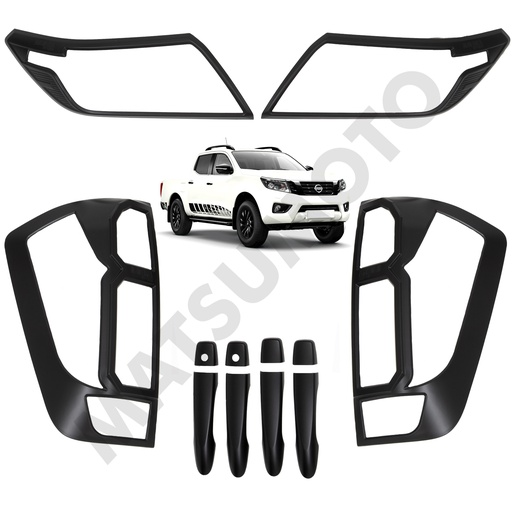 [KIT-3225BK] Kit Decorativo Exterior Black Edition para Nissan NP300 (2016 - 2020)