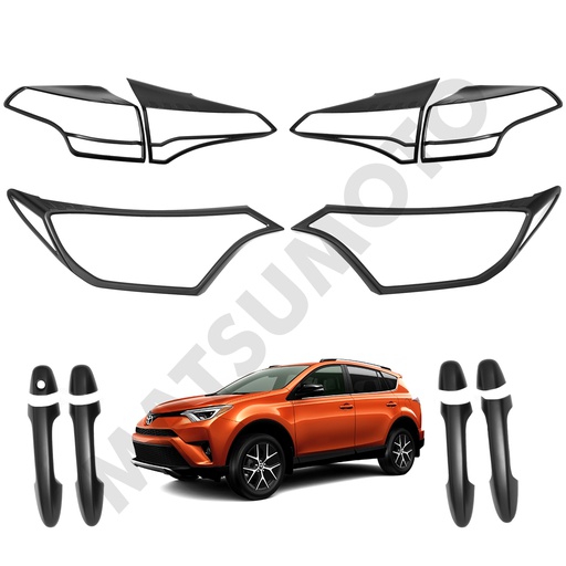 [KIT-3710BK] Kit Decorativo Exterior Black Edition Toyota RAV4 (2016-2018)