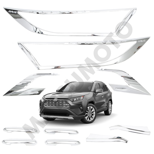 [KIT-5201CH] Kit Decorativo Exterior Cromo Toyota RAV4 (2019-2022)