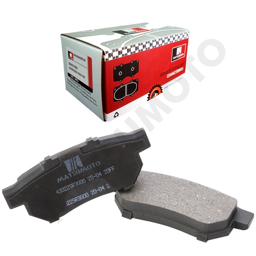 [43022SR3G00 / D564-7443] M182/M462/M1342 Pastillas de Freno Cerámica Traseras Honda