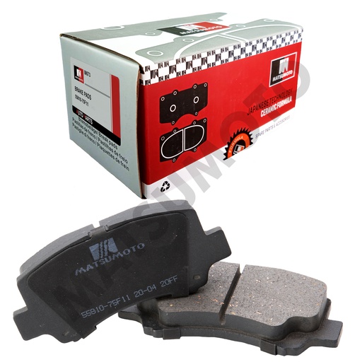 [55810-75F11] M673 Pastillas de Freno Cerámica Delanteras Suzuki / Chery / Changan / Dongfeng