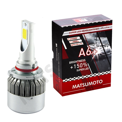 [9005-A6+] Set de Ampolletas LED A6+ 9005 3800lm (HB3)