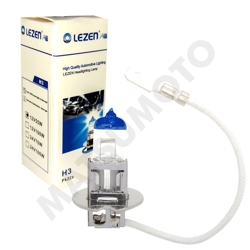 [AMP-H3-120+] Ampolleta Halógena 120+ H3 Lezen