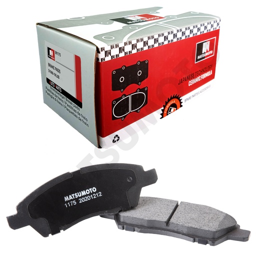 [D1060-1HL0B] M1175 Pastillas de Freno Cerámica Delanteras Nissan Versa / Note / March / Tiida