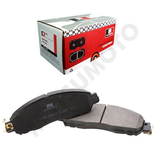 [D1060-4JA0A] M1340 Pastillas de Freno Cerámica Delanteras Nissan NP300 Navara / Renault Alaskan