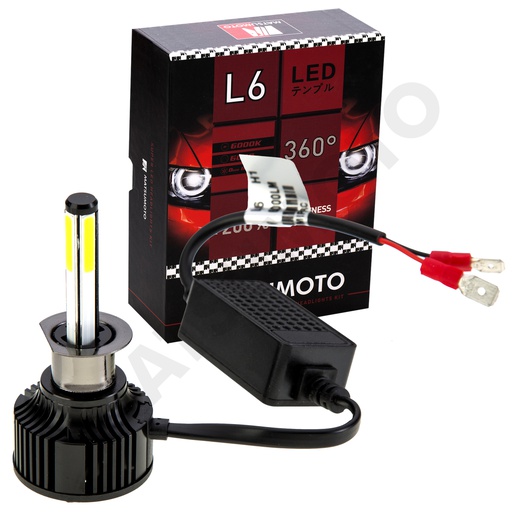 [H1-L6] Set de Ampolletas LED L6 H1 6000lm 360 Grados