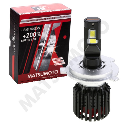 [H4-L24] Set de Ampolletas LED L24 H4 6000lm