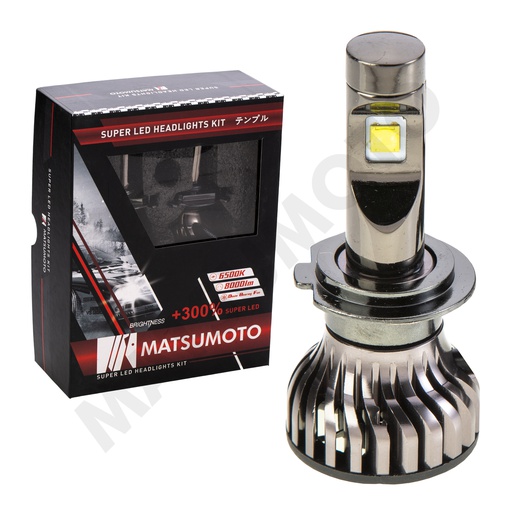 [H7-L22] KIT Ampolletas Turbo Led  H7 / H18 16000Lm  L22