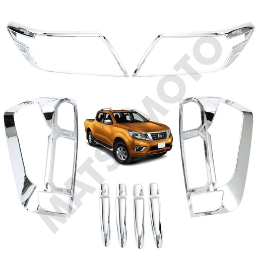 [Kit-3225CH] Kit Decorativo Exterior Cromo para Nissan NP300 Navara (2015-2020)