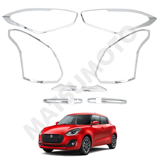 [KIT-3786CH-1] Kit Decorativo Exterior Cromo para Suzuki Swift (2018)