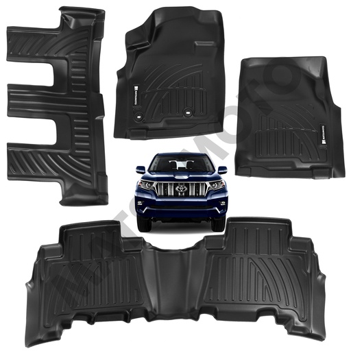 [KQD-4127] Set de Pisos Calce Perfecto Toyota Prado (2018-2022) 3 filas de asientos