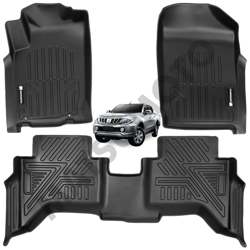 [KQD-4135-3-4] Set Pisos Rigidos Tipo Bandeja Mitsubishi L200 (2009-2015)